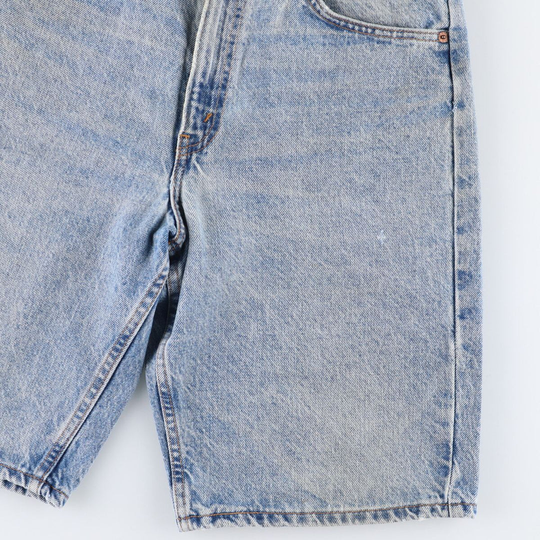 90'S Levi's 550 Relaxed Fit Orange Tab Denim Shorts, Half Pants, Jorts, Men's, W33, Vintage cotton Blue type light blue Vintage Second Hand