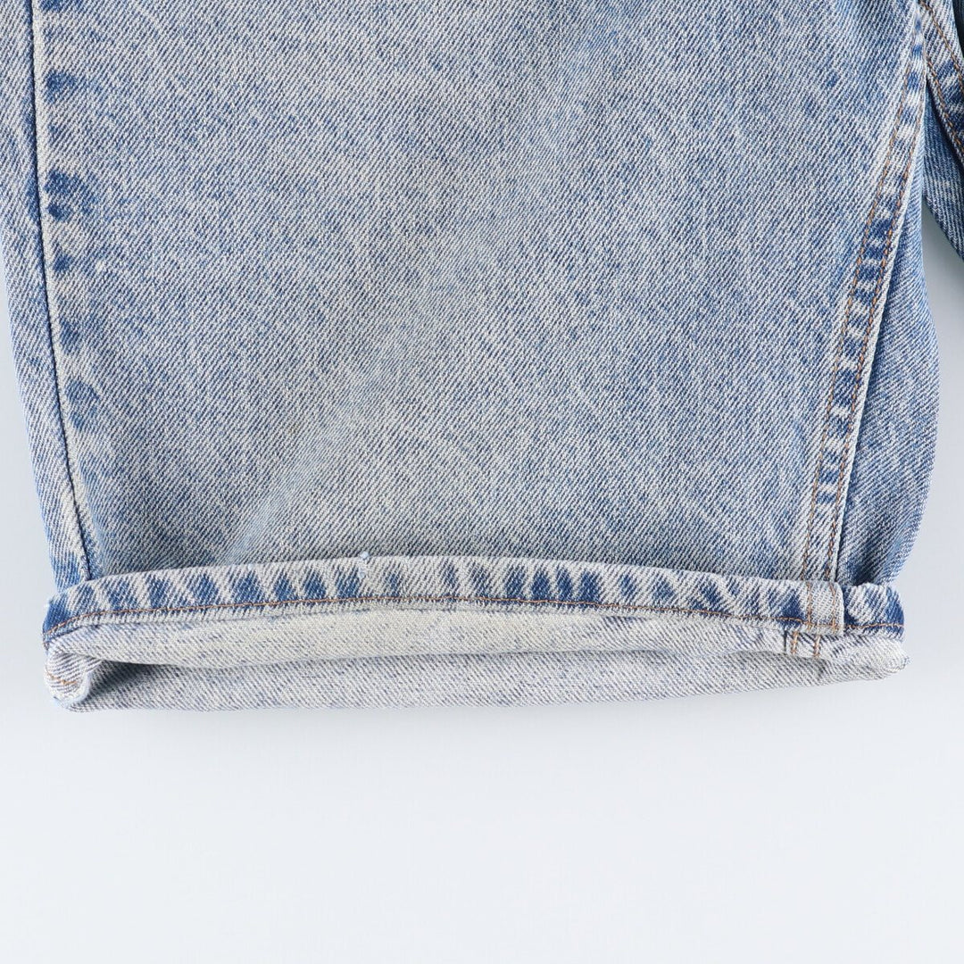 90'S Levi's 550 Relaxed Fit Orange Tab Denim Shorts, Half Pants, Jorts, Men's, W33, Vintage cotton Blue type light blue Vintage Second Hand