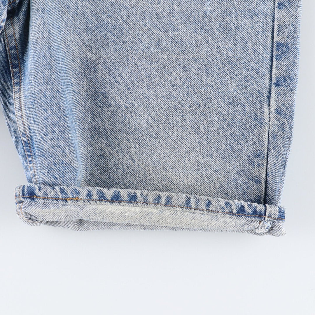 90'S Levi's 550 Relaxed Fit Orange Tab Denim Shorts, Half Pants, Jorts, Men's, W33, Vintage cotton Blue type light blue Vintage Second Hand