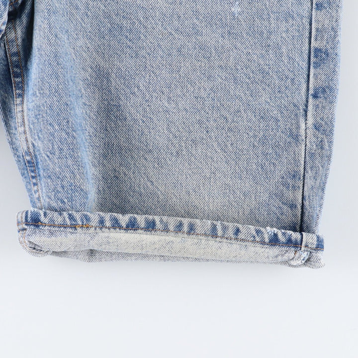 90'S Levi's 550 Relaxed Fit Orange Tab Denim Shorts, Half Pants, Jorts, Men's, W33, Vintage cotton Blue type light blue Vintage Second Hand