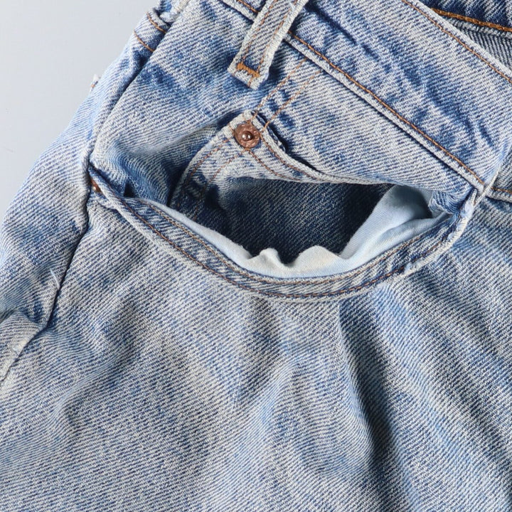90'S Levi's 550 Relaxed Fit Orange Tab Denim Shorts, Half Pants, Jorts, Men's, W33, Vintage cotton Blue type light blue Vintage Second Hand