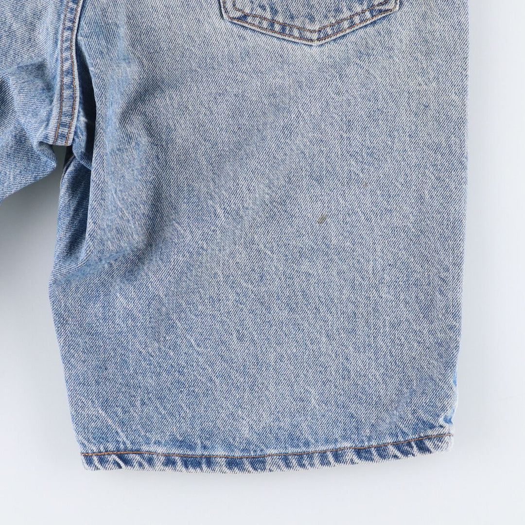 90'S Levi's 550 Relaxed Fit Orange Tab Denim Shorts, Half Pants, Jorts, Men's, W33, Vintage cotton Blue type light blue Vintage Second Hand