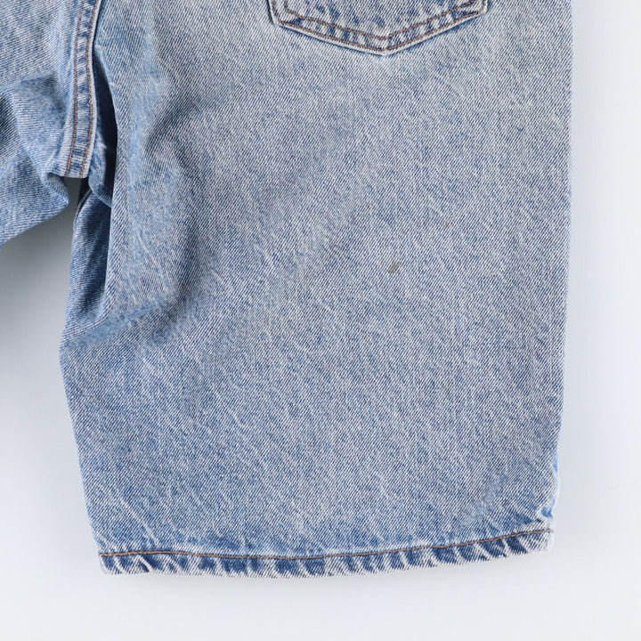90'S Levi's 550 Relaxed Fit Orange Tab Denim Shorts, Half Pants, Jorts, Men's, W33, Vintage cotton Blue type light blue Vintage Second Hand