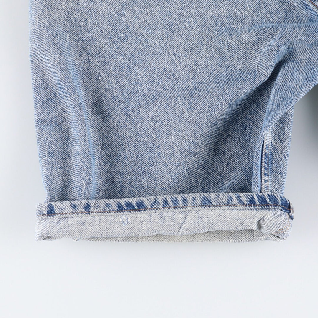 90'S Levi's 550 Relaxed Fit Orange Tab Denim Shorts, Half Pants, Jorts, Men's, W33, Vintage cotton Blue type light blue Vintage Second Hand