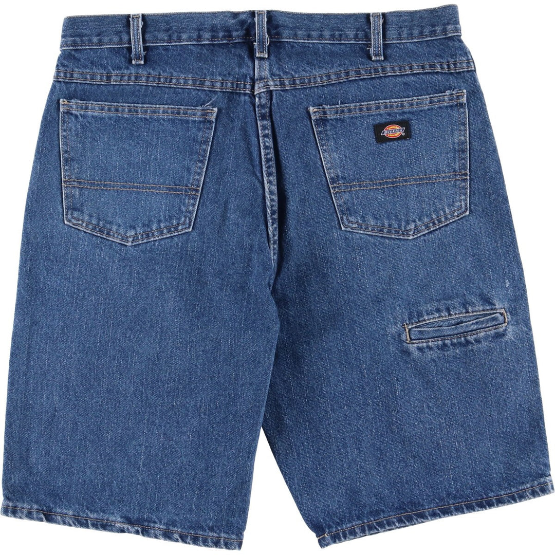 Dickies Regular Denim Shorts, Half Pants, Jorts, Men's, W36 equivalent cotton blue type Vintage Second Hand