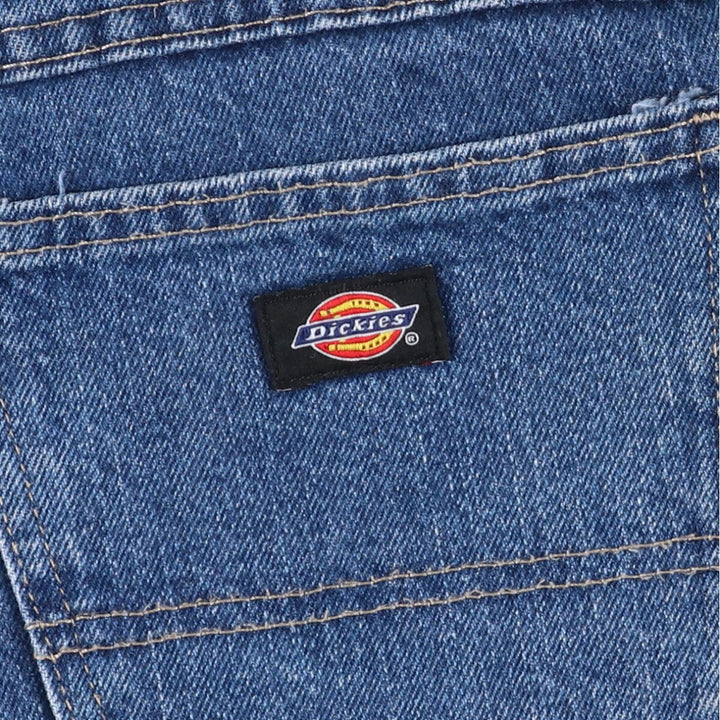 Dickies Regular Denim Shorts, Half Pants, Jorts, Men's, W36 equivalent cotton blue type Vintage Second Hand