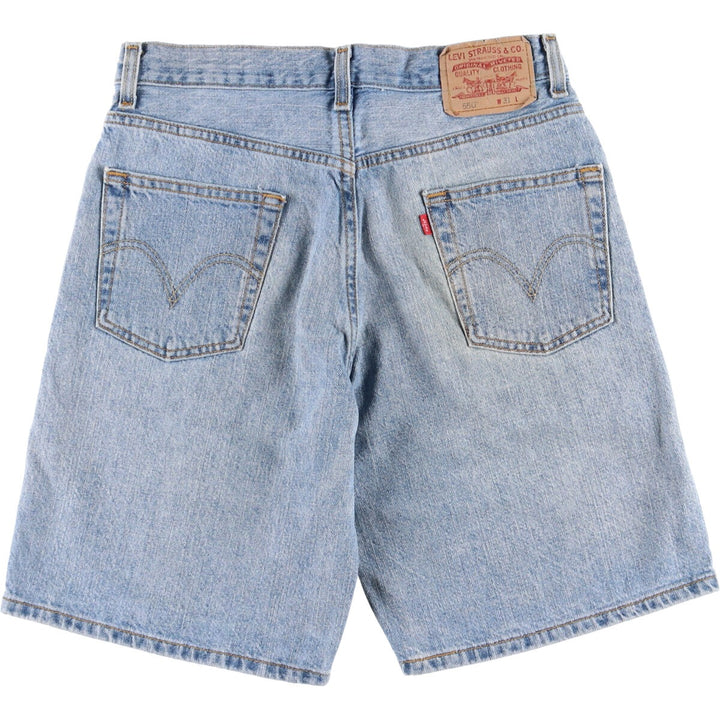 Levi's 550 Relaxed Fit Denim Shorts, Men's Size W32 cotton blue type Vintage Second Hand