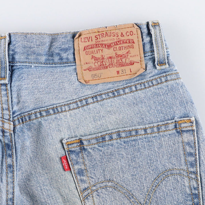 Levi's 550 Relaxed Fit Denim Shorts, Men's Size W32 cotton blue type Vintage Second Hand