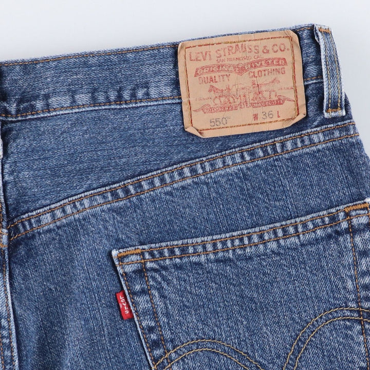 00'S Levi's 550 Relaxed Fit Denim Shorts, Half Pants, Jorts, Men's, W36 cotton blue type Vintage Second Hand