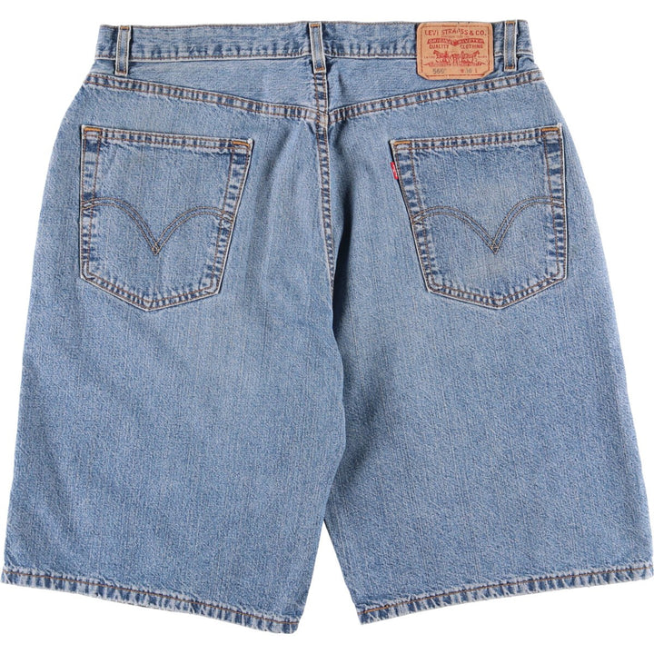 2000'S Levi's 569 Loose Fit Denim Shorts (Men's Size 36) cotton blue type Vintage Second Hand