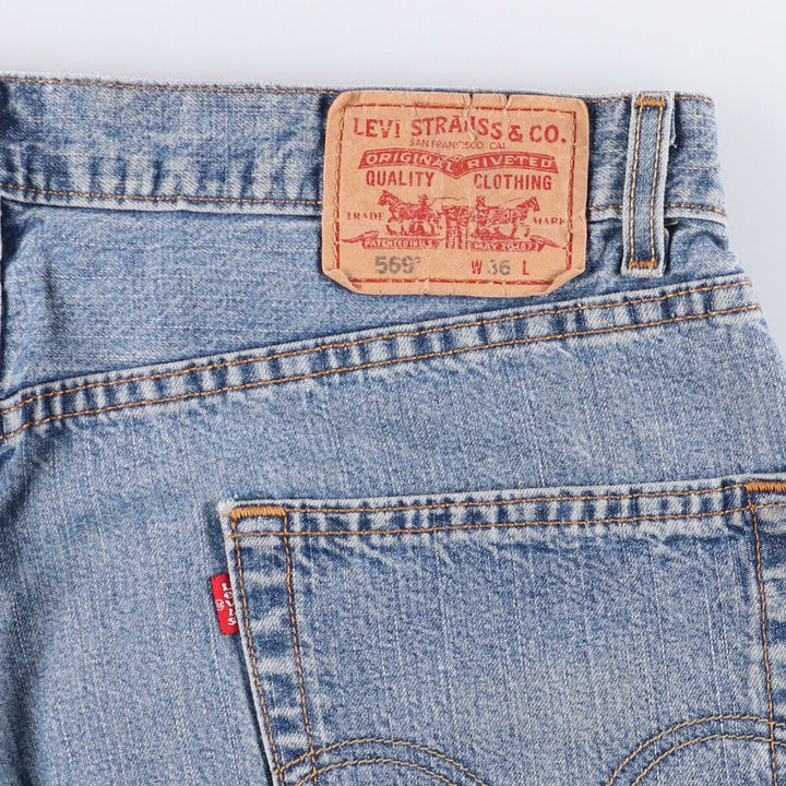 2000'S Levi's 569 Loose Fit Denim Shorts (Men's Size 36) cotton blue type Vintage Second Hand