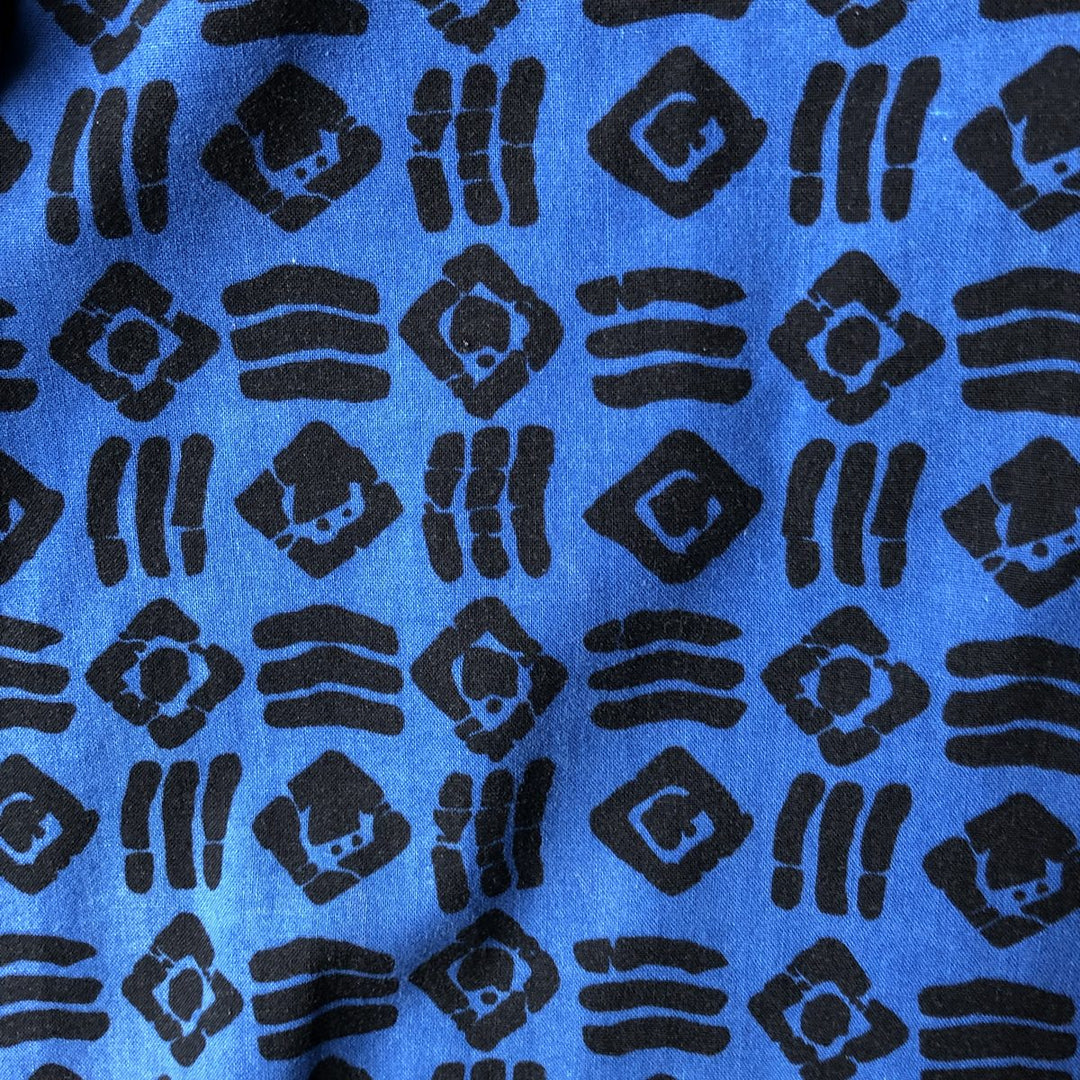 90'S GAP Old Gap all-over print short-sleeve cotton shirt, men's XL size, vintage cotton blue type Vintage Second Hand