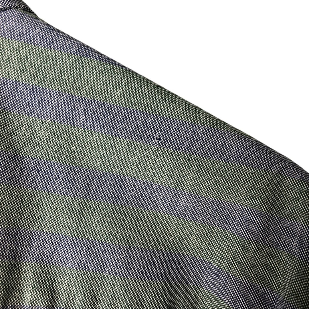 90'S Dockers Short Sleeve Button-Down Striped Shirt, Men's Size XL, Vintage cotton blue type Vintage Second Hand