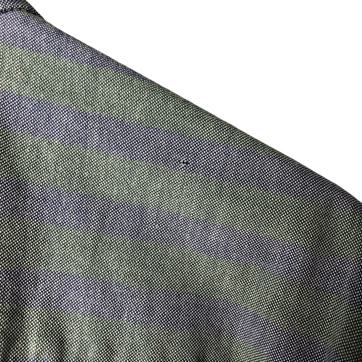 90'S Dockers Short Sleeve Button-Down Striped Shirt, Men's Size XL, Vintage cotton blue type Vintage Second Hand