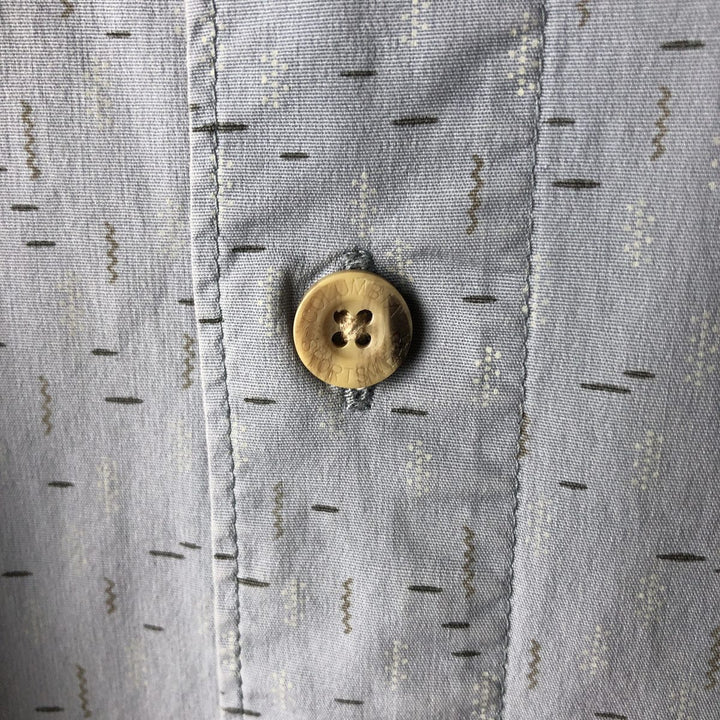 Columbia All-Over Print Short Sleeve Cotton Box Shirt, Men's XL cotton Blue type light blue Vintage Second Hand