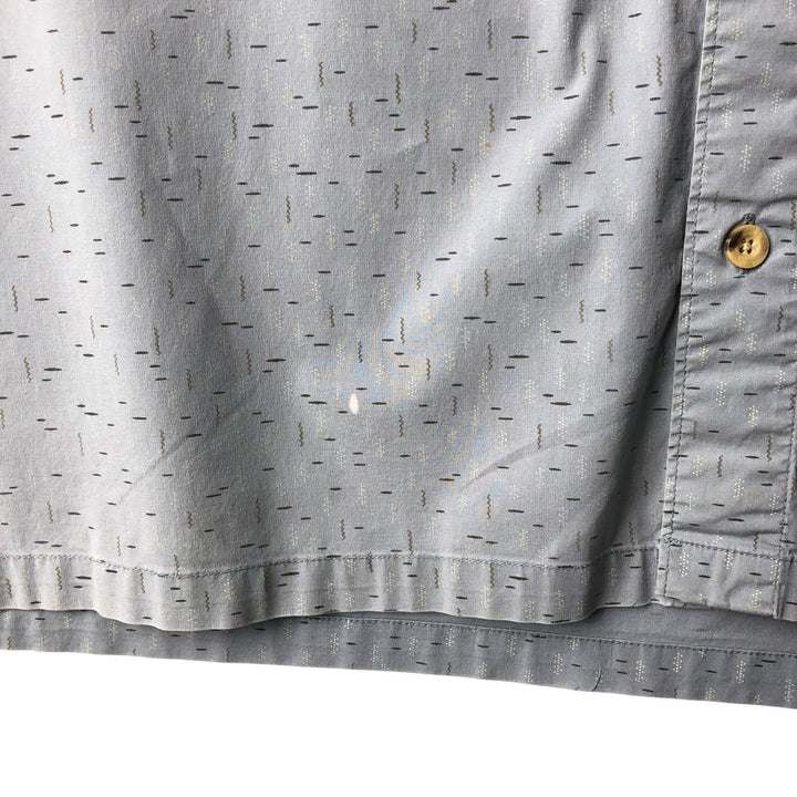 Columbia All-Over Print Short Sleeve Cotton Box Shirt, Men's XL cotton Blue type light blue Vintage Second Hand