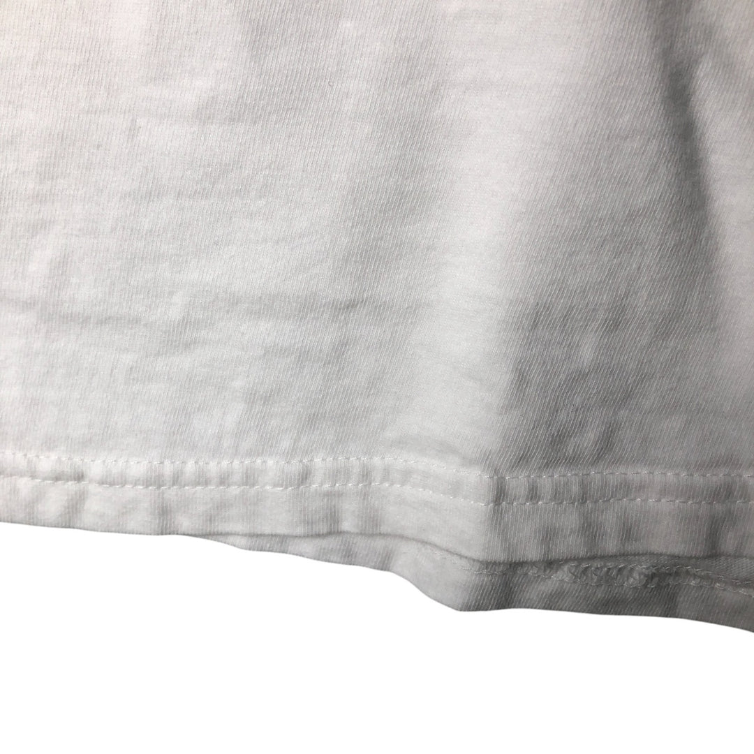 Harley-Davidson Fire Pattern Long T-Shirt, Men's L Size cotton white type Vintage Second Hand