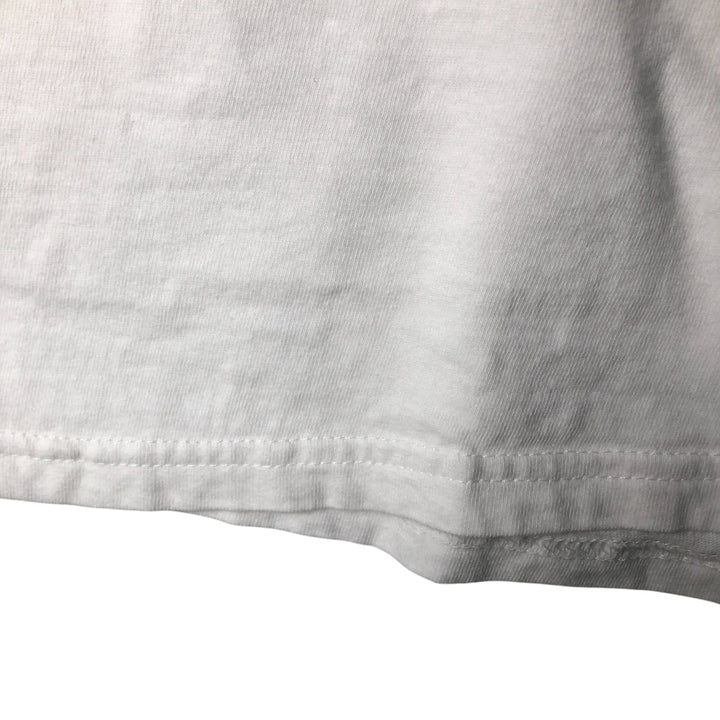 Harley-Davidson Fire Pattern Long T-Shirt, Men's L Size cotton white type Vintage Second Hand