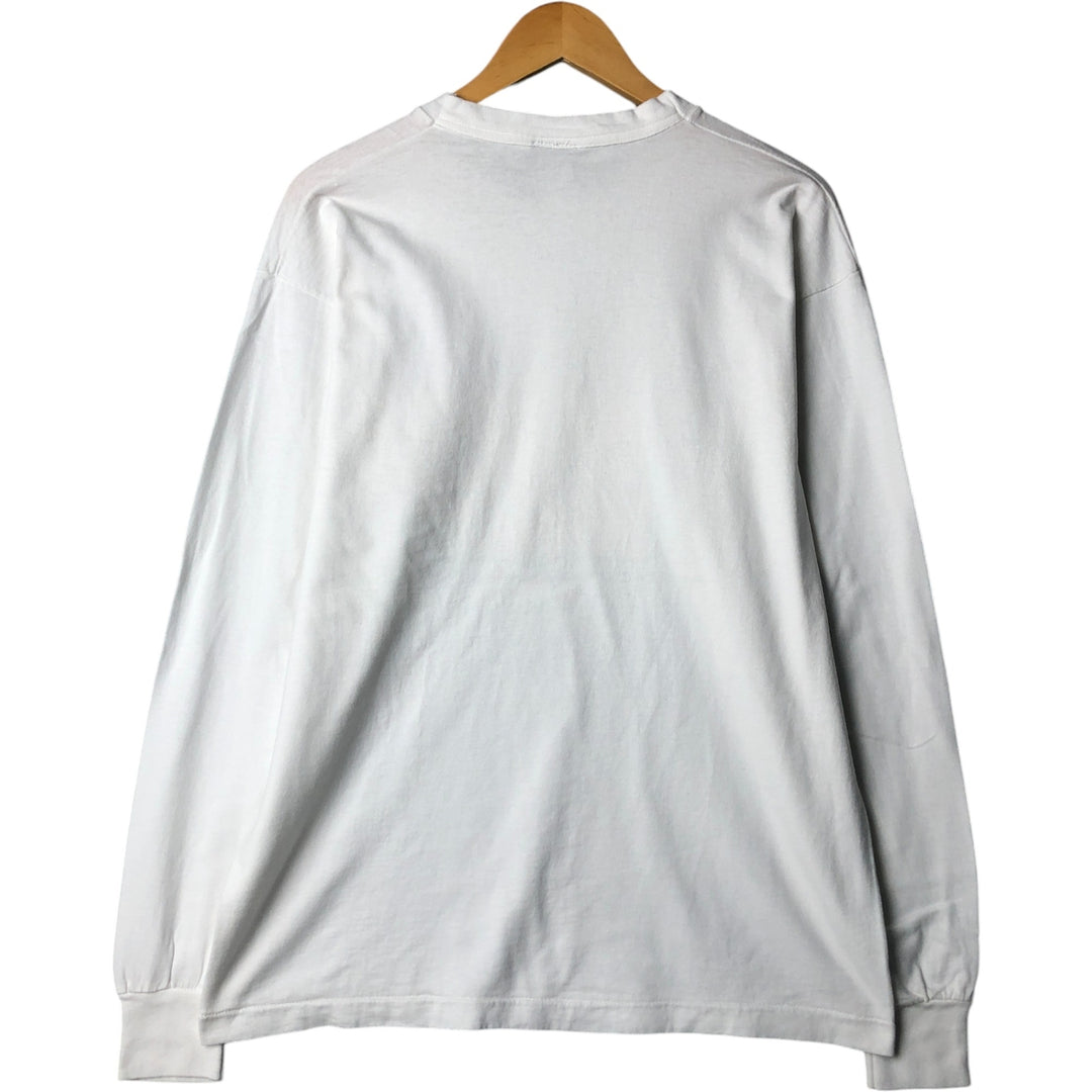 Freeze Long T-shirt, Men's L size unclear white type Vintage Second Hand
