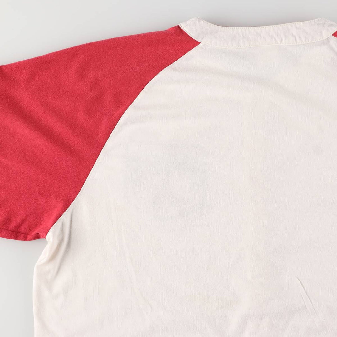 90'S Lee SPORT MLB LOS ANGELES ANGELS Los Angeles Angels Game Shirt Baseball Shirt Men's XL polyester white type Vintage Second Hand