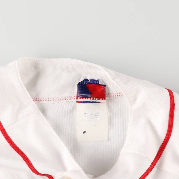 90'S Majestic MLB BOSTON REDSOX Boston Red Sox Game Shirt Baseball Shirt Men's XL polyester white type Vintage Second Hand