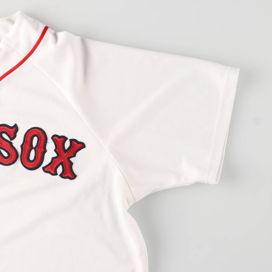 90'S Majestic MLB BOSTON REDSOX Boston Red Sox Game Shirt Baseball Shirt Men's XL polyester white type Vintage Second Hand