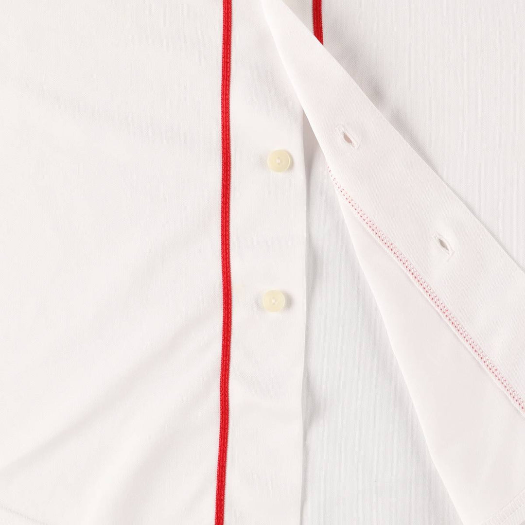 90'S Majestic MLB BOSTON REDSOX Boston Red Sox Game Shirt Baseball Shirt Men's XL polyester white type Vintage Second Hand