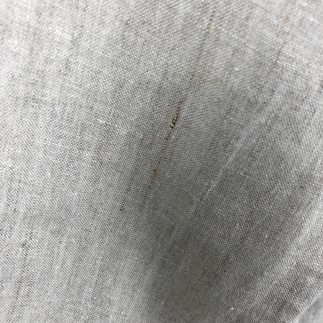 90'S GAP Vintage Long Sleeve Linen Shirt, Men's Size Medium linen unbleached Vintage Second Hand
