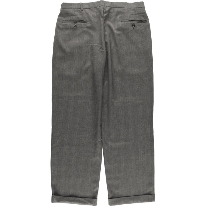 Haggar Two-pleat Gun Club Check Slacks, Men's Size W34 polyester gray type Vintage Second Hand