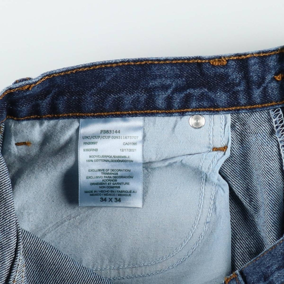 Dickies Men's Straight Denim Pants, Size W36 cotton blue type Vintage Second Hand