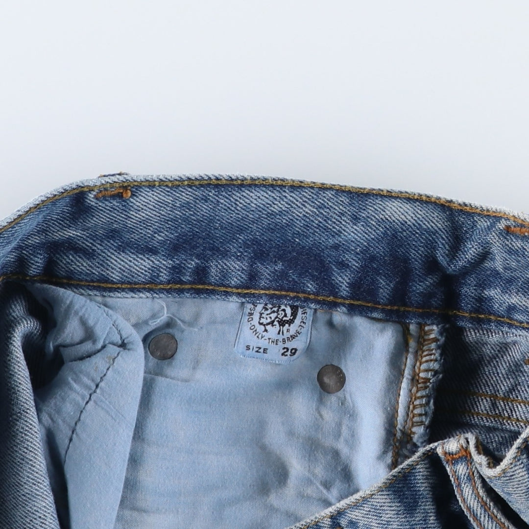 90s-00'S Diesel BASIC JEANS Tapered Denim Pants, Made in Italy, Men's W27 (approx.), Vintage cotton blue type Vintage Second Hand