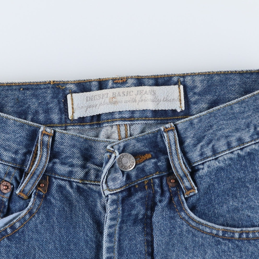 90s-00'S Diesel BASIC JEANS Tapered Denim Pants, Made in Italy, Men's W27 (approx.), Vintage cotton blue type Vintage Second Hand