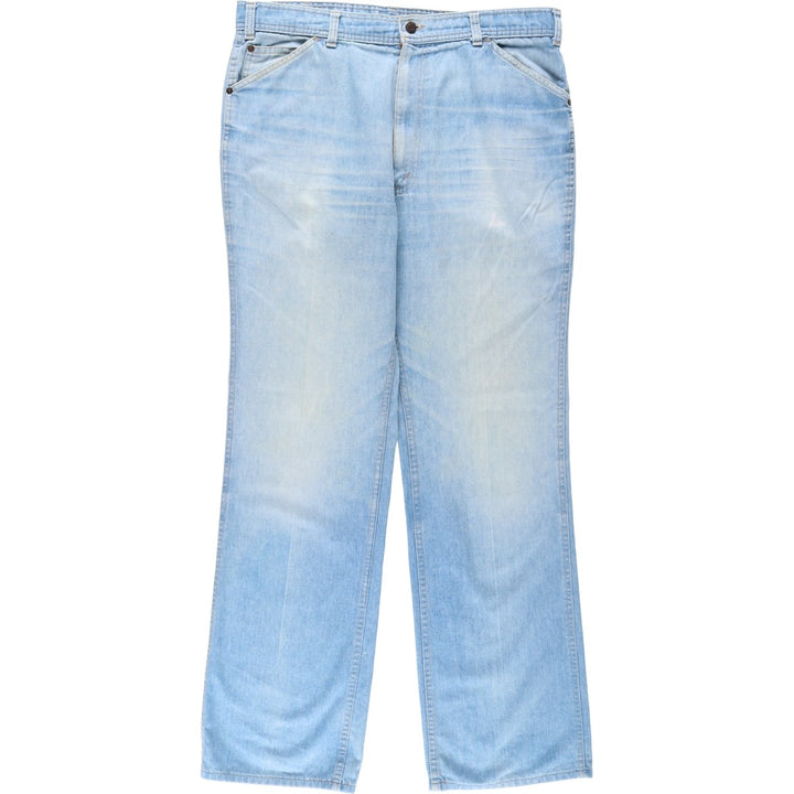 1980'S Levi's for Men Orange Tab Straight Denim Pants, Men's Size W37 (approx.), Vintage unclear blue type Vintage Second Hand