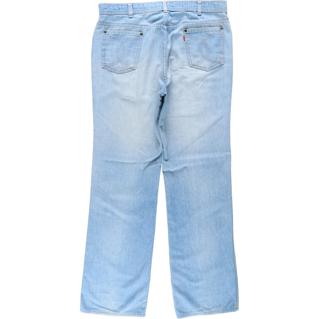 1980'S Levi's for Men Orange Tab Straight Denim Pants, Men's Size W37 (approx.), Vintage unclear blue type Vintage Second Hand