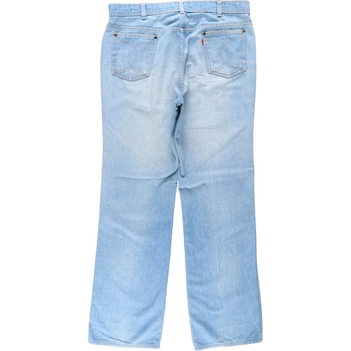 1980'S Levi's for Men Orange Tab Straight Denim Pants, Men's Size W37 (approx.), Vintage unclear blue type Vintage Second Hand