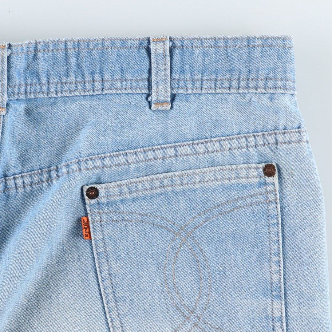 1980'S Levi's for Men Orange Tab Straight Denim Pants, Men's Size W37 (approx.), Vintage unclear blue type Vintage Second Hand