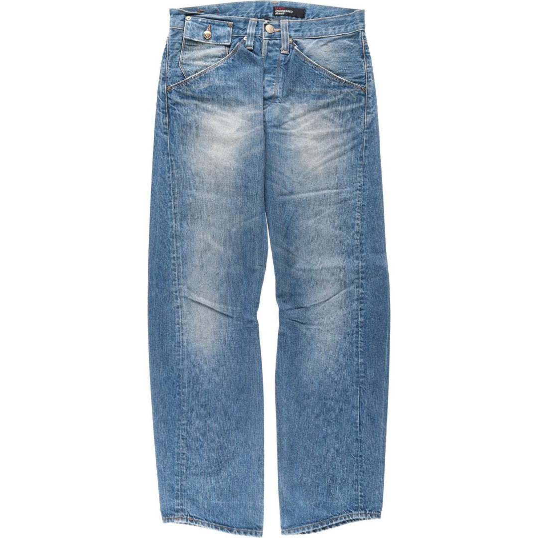 Levi's ENGINEERED Euro Model Tapered Denim Pants, Men's W32 (approx.) cotton blue type Vintage Second Hand