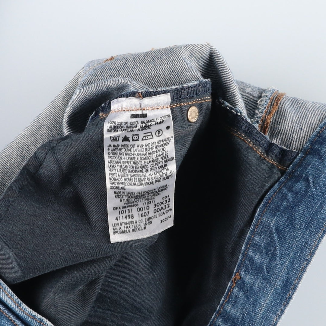 Levi's ENGINEERED Euro Model Tapered Denim Pants, Men's W32 (approx.) cotton blue type Vintage Second Hand