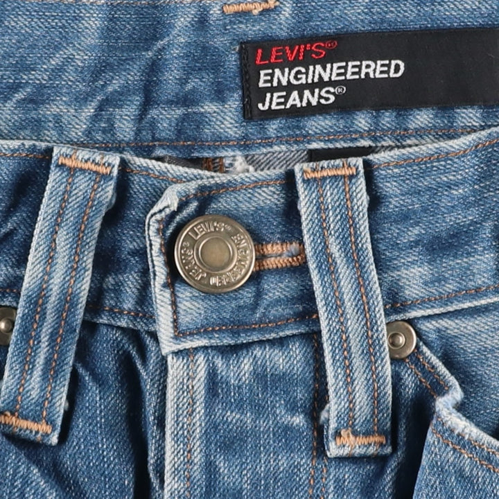 Levi's ENGINEERED Euro Model Tapered Denim Pants, Men's W32 (approx.) cotton blue type Vintage Second Hand