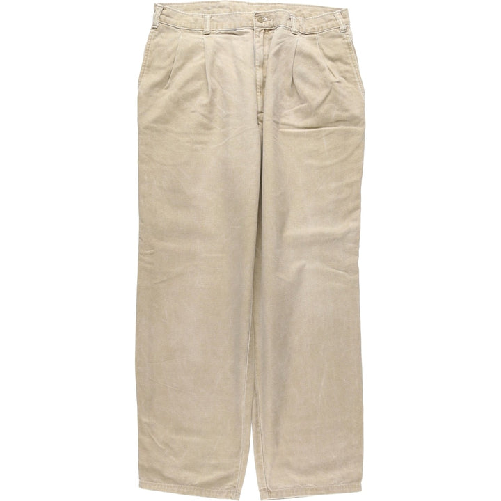 90s-era Dockers/Levi's Duck Work Pants, Men's W35 (approx.), Vintage unclear Beige type Vintage Second Hand