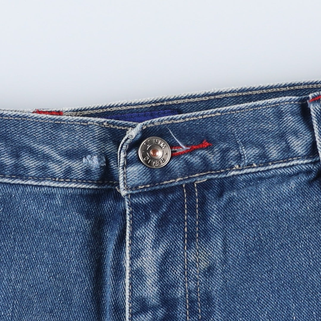 RELIQ Denim Cargo Pants, Men's Size W37 (approx.) cotton blue type Vintage Second Hand