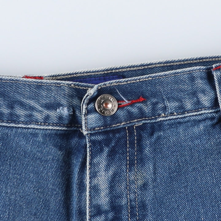 RELIQ Denim Cargo Pants, Men's Size W37 (approx.) cotton blue type Vintage Second Hand