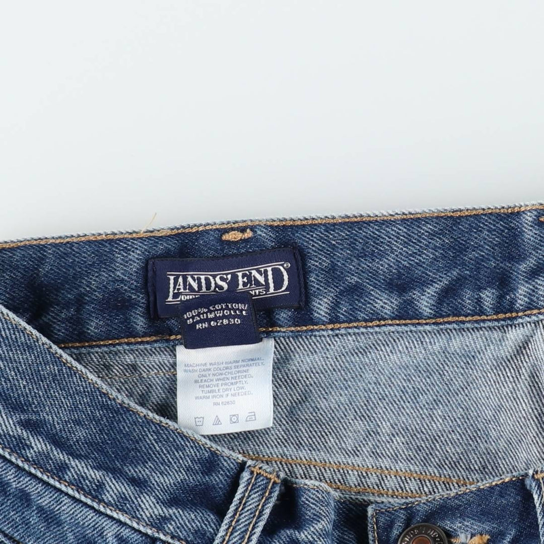 Lands' End Tapered Denim Pants, Men's Size W31 (approx.) cotton blue type Vintage Second Hand
