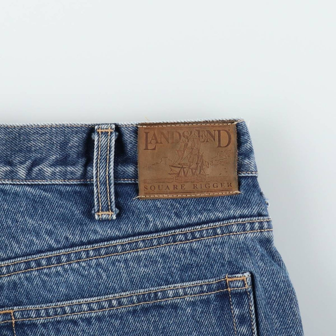 Lands' End Tapered Denim Pants, Men's Size W31 (approx.) cotton blue type Vintage Second Hand