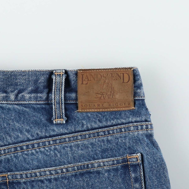 Lands' End Tapered Denim Pants, Men's Size W31 (approx.) cotton blue type Vintage Second Hand