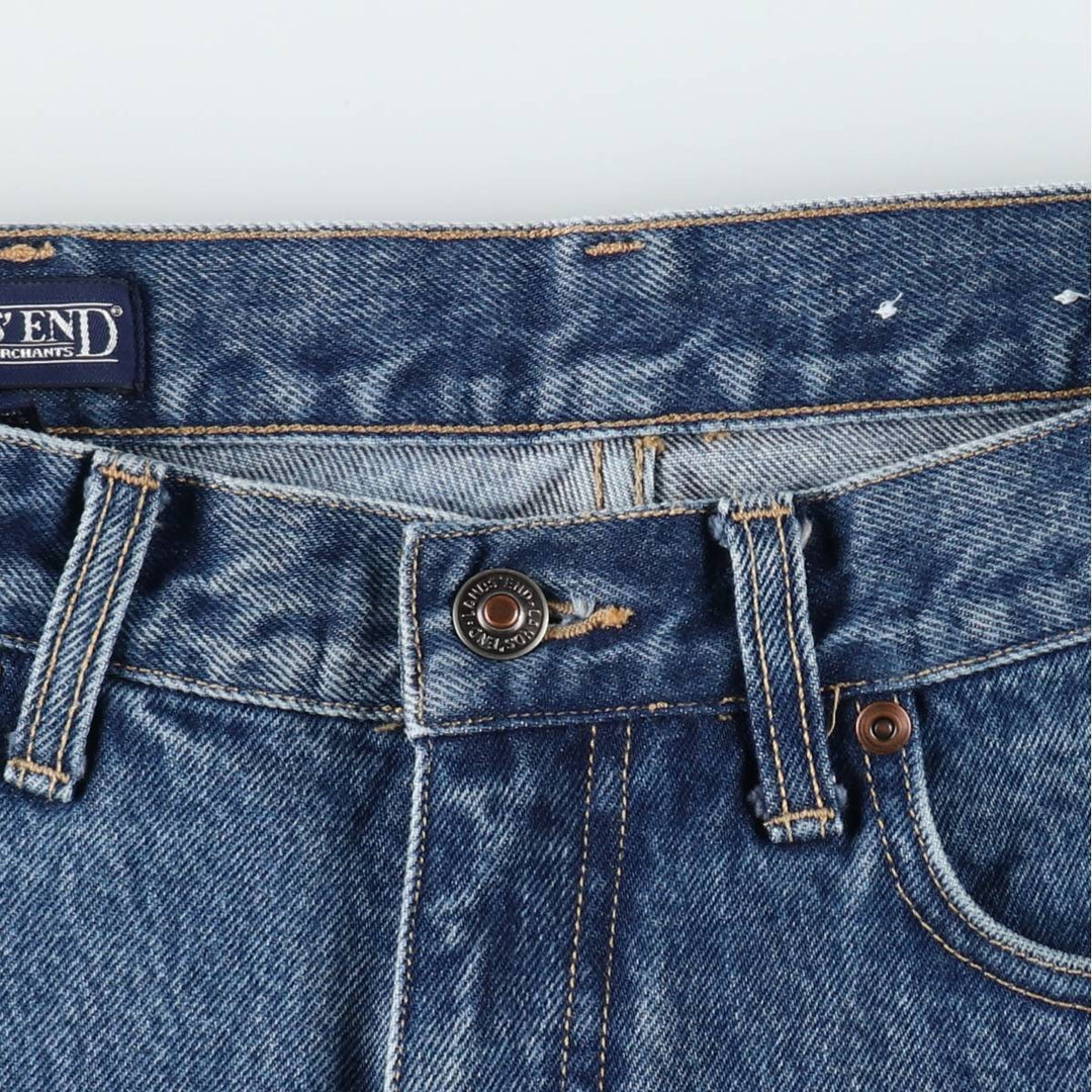 Lands' End Tapered Denim Pants, Men's Size W31 (approx.) cotton blue type Vintage Second Hand