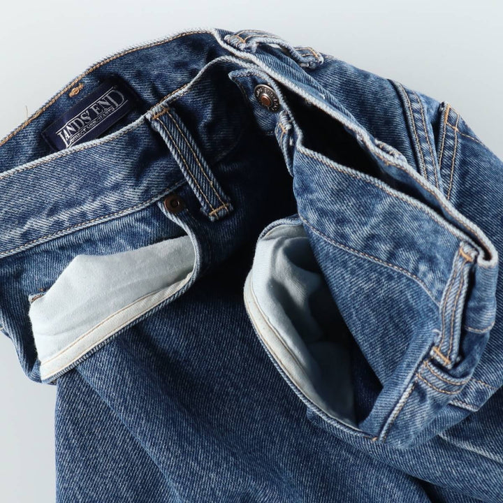 Lands' End Tapered Denim Pants, Men's Size W31 (approx.) cotton blue type Vintage Second Hand