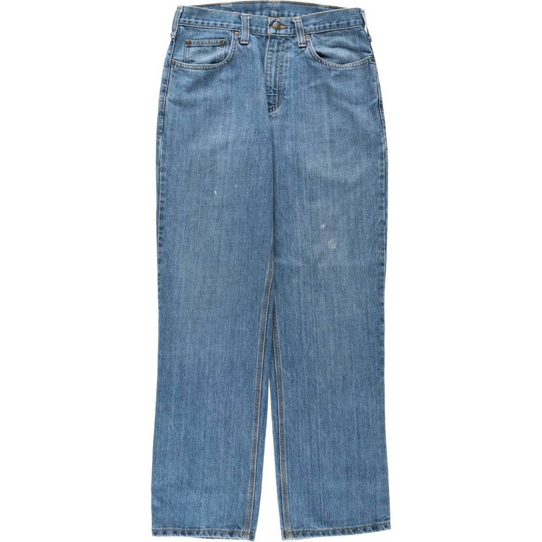 Carhartt Relaxed Fit Straight Denim Pants for Men, W32 equivalent cotton blue type Vintage Second Hand