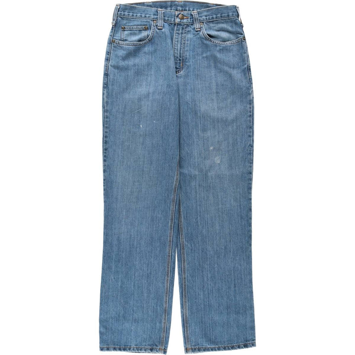 Carhartt Relaxed Fit Straight Denim Pants for Men, W32 equivalent cotton blue type Vintage Second Hand