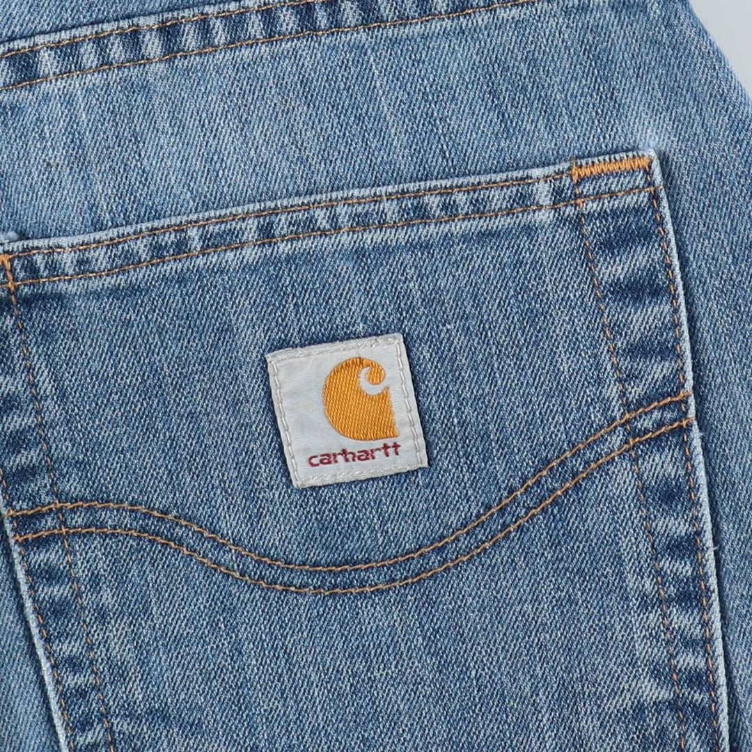 Carhartt Relaxed Fit Straight Denim Pants for Men, W32 equivalent cotton blue type Vintage Second Hand